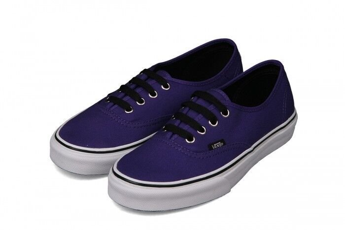 NEW VANS AUTHENTIC DARK PURPLE WHITE SHOES KIDS US 11 UK 10.5 EUR 27.5 CM 16