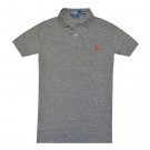 Mens S Polo Ralph Lauren CUSTOM Fit Mesh Polo Shirt Short Sleeve PEPPER HEATHER