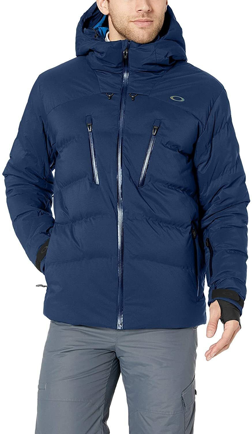 Oakley Men's Ski Down JKT 15K Shell Jacket Dark Blue 412526 XL XXL SNOWBOARD