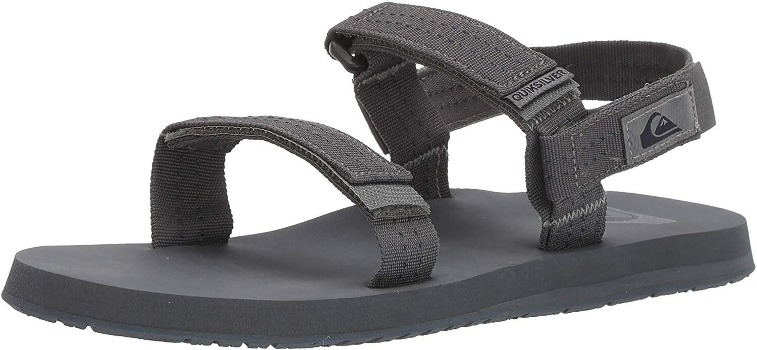 Quiksilver Men's Monkey Caged Sandal Grey NEW 13(46) M US BEACH SURF STRAP