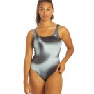 Nike Women's M Spectrum U-Back One Piece Swimsuit BLACK RIPPLE DYE NESSC397-001