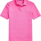 NEW Polo Ralph Lauren Mens CLASSIC Fit Mesh Pony Shirt MAUI PINK MEDIUM M