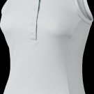 NIKE GOLF Women's L LARGE LG Lux Racerback Polo 2.0 685179 121 WHITE NEW $70 NWT