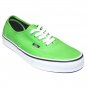 VANS AUTHENTIC GREEN FLASH BLACK SHOES KIDS US 11.5 UK 11 EUR 28 CM 16.5 NEW SK8