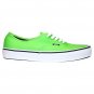 VANS AUTHENTIC GREEN FLASH BLACK SHOES KIDS US 11.5 UK 11 EUR 28 CM 16.5 NEW SK8