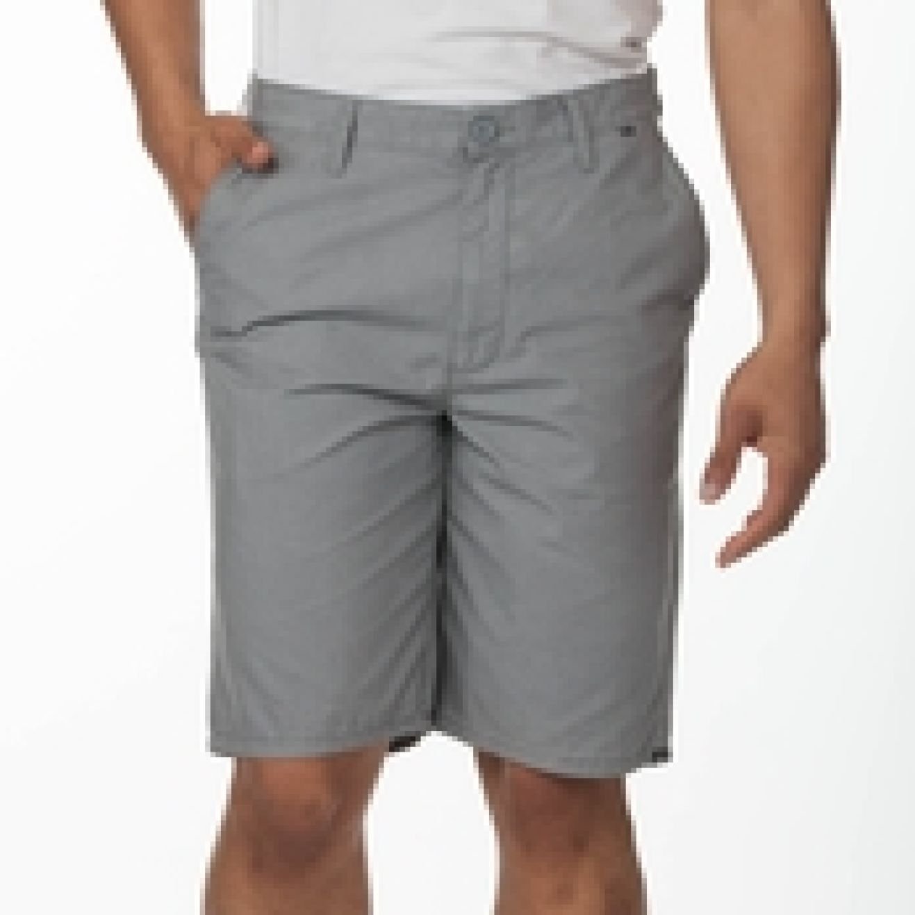 Vans Men's Off The Wall RIP OUT - B Shorts-GREY SIZE 32