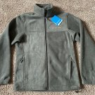MENS COLUMBIA ROGUE BASIN EXS FLEECE FULL-ZIP WARM WINTER JACKET S OLIVE GREEN