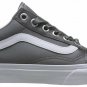 Vans Women's 11.5 Old Skool Grey (Satin Lux) Gray/True White Mens 10