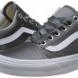 Vans Women's 11.5 Old Skool Grey (Satin Lux) Gray/True White Mens 10
