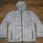 ADIDAS ULTIMATE SHOCKWAVE FULL ZIP FZ HOODED WIND JACKET RUNNING M GREY BLACK