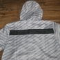 ADIDAS ULTIMATE SHOCKWAVE FULL ZIP FZ HOODED WIND JACKET RUNNING M GREY BLACK