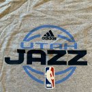 UTAH JAZZ GAME USED WORN TEAM ISSUE 4XLT SLEEVELESS T SHIRT WARM UP Grey