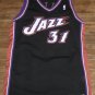 JARRON COLLINS UTAH JAZZ GAME USED WORN JERSEY REEBOK BLACK 48 +4 LENGTH JASON