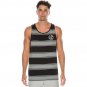 NEW VANS OFF THE WALL BIDWELL TANK TOP MEN'S BLACK GREY GRAY STRIPED NWT S small