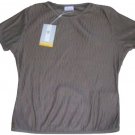 NIKE DRI FIT DRY SPHERE WOMENS GOLF SHIRT Medium 8 10 NEW BROWN 298679