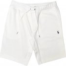 NEW Polo Ralph Lauren Men's WHITE DOUBLE KNIT Athletic Shorts XL XXL BLUE PONY