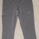 New Womens Nike Dri-Fit Capri Golf Pants Tights L 746708 019 SOLID GRAY $55 nwt