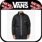 NEW Vans Men's ELLIS Jacket BLACK PUFFER MEDIUM MED M COAT PARKA