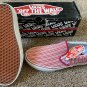 Vans Classic Slip-ON STRIPED (CAPRI) COL#2401 BUFF White Mens 8.5 SKATE SHOES