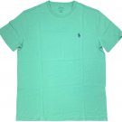 Polo Ralph Lauren Crew Neck Modern Classic-Fit T-Shirt Mens GREEN BLUE PONY L LG