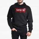 New Levi's Batwing Logo Hoodie Mens Size Large Black Red 56629-0000 $79.50 NWT