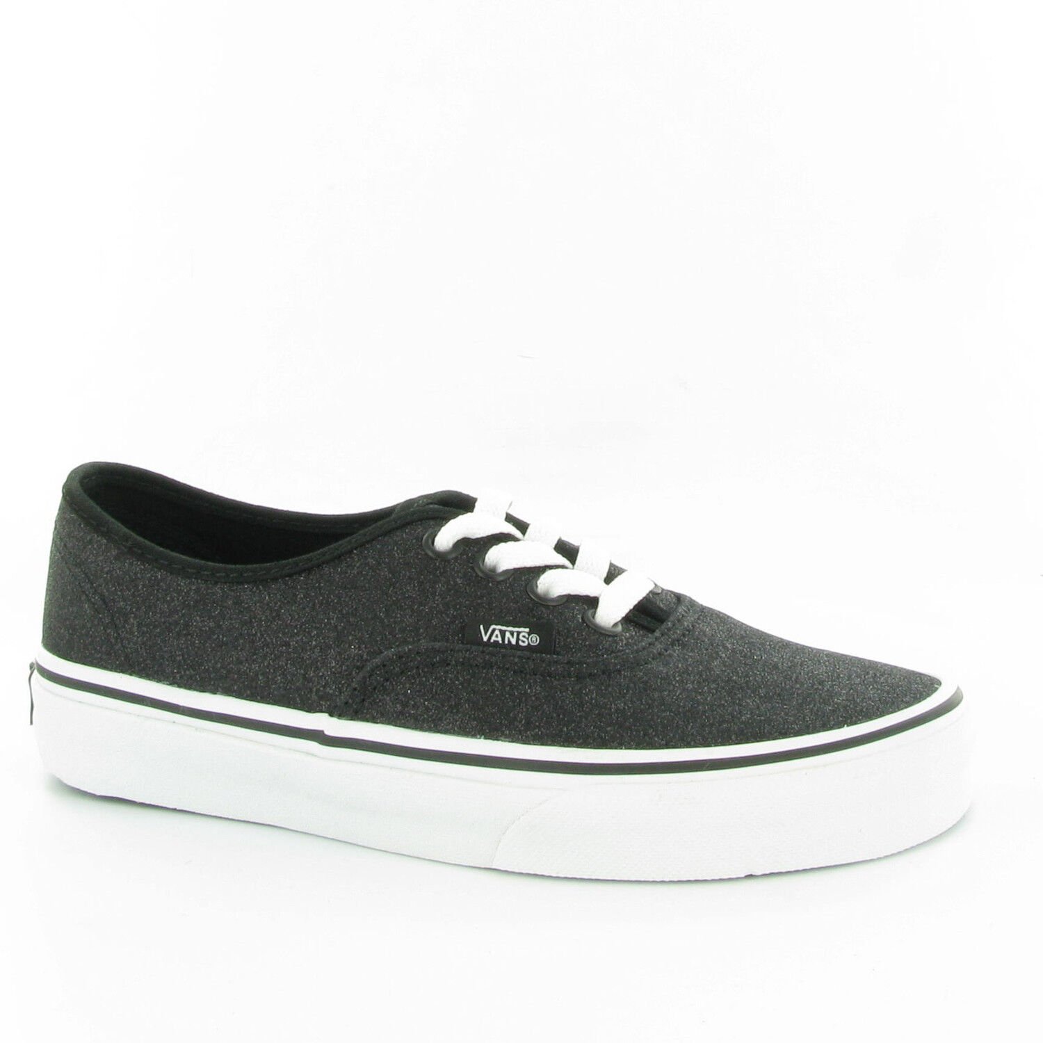 VANS AUTHENTIC GLITTER BLACK SHOES MENS/boys 3.5 WOMENS 5 NEW NIB SK8 LO TOP NEW
