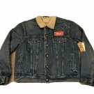 Polo Ralph Lauren Distressed Sherpa Fleece Denim Trucker Patch Jacket S M XL