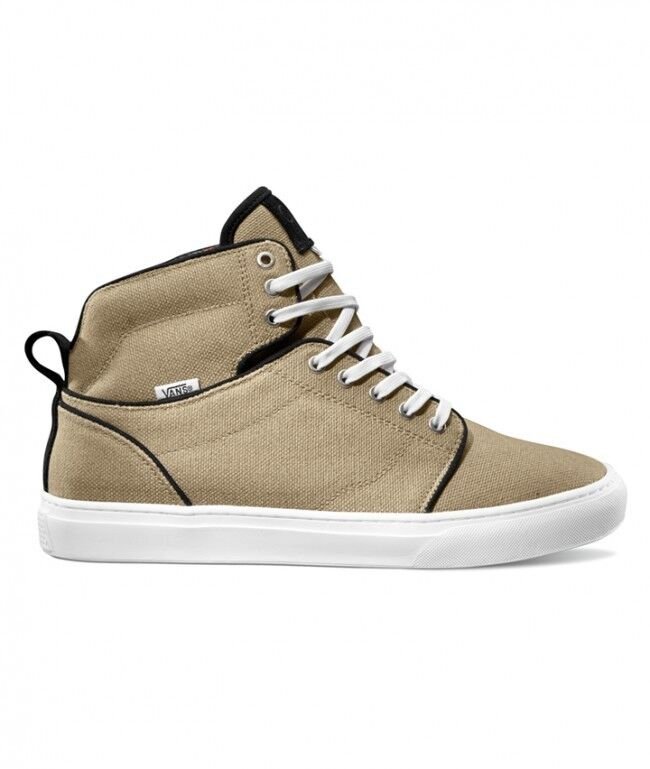 NEW VANS OTW COLLECTION ALOMAR TEXTILE KHAKI WHITE SHOES MENS 6.5 AUTHENTIC NIB