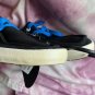 NWOB VANS AUTHENTIC RATA VULC BLACK BLUE SHOES KIDS 13.5 NEW KARATE SURF SK8