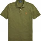 NEW Polo Ralph Lauren Mens CLASSIC Fit Mesh Pony Shirt Olive GREEN S Small