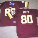 REEBOK L COLES WASHINGTON REDSKINS JERSEY ON FIELD XL