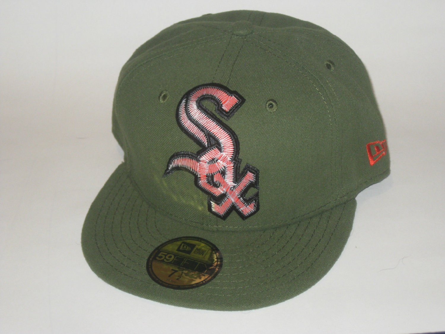 NEW ERA CHICAGO WHITE SOX RIFLE GREEN FITTED HAT CAP 59/50 59FIFTY BASEBALL