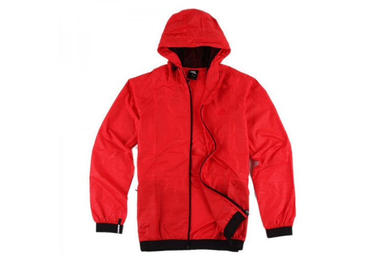 ADIDAS WINDBREAKER TRACK TOP TT RUNNNG JACKET M MEDIUM LIGHT SCARLET RED BLACK