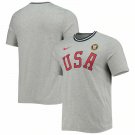 Men’s Nike Sportswear Olympic Team USA Heritage T Shirt CN1423 063 XXL GREY