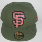 NEW ERA SAN FRANCISCO GIANTS RIFLE GREEN FITTED HAT CAP 7 1/4 59FIFTY BASEBALL