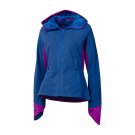 ADIDAS HIKING MELANGE FLEECE TRACK TOP JACKET MEDIUM MED M WOMENS 3 STRIPES TEAL
