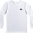 Quiksilver Boys OLD FRIENDS Long Sleeve Tee T SHIRT WHITE S 8 M 12 NEW NWT SURF