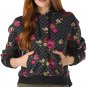 Vans Women's Botanical Check Pullover Crop Hoodie hooded sweatshirt checkerboard