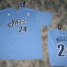 ADIDAS UTAH JAZZ PAUL MILLSAP JERSEY T SHIRT XXL 2XL XXLARGE