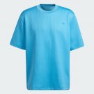 NEW adidas Originals ADICOLOR TREFOIL PLISSE Tee HC4608 MENS M L XL T SHIRT BLUE