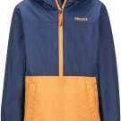 MARMOT Boy's MEDIUM M Precip Eco Comp Jacket 46040 BLUE ORANGE 3 IN 1 FLEECE NEW