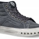 VANS SK8 HI SLIM OVERWASHED BLUE GRAPHITE MENS 6 NEW NIB WOMENS 7.5 SKATE SHOES