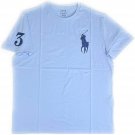 Polo Ralph Lauren Crew Neck Modern Big Pony T-Shirt Mens BLUE M Medium