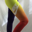 Nike T/F Graphic Women's S SM Leggings 653963-382 Track Field Running YOGA PANTS