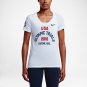NIKE DRI-FIT TEAM USA WHITE OLYMPIC TRIALS WOMEN'S LARGE L LG T-SHIRT 801612 100