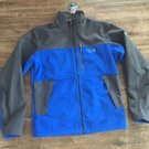 Mountain Hardwear Men's M MD MEDIUM Mountech Jacket Blue GREY FLEECE FULL ZIP