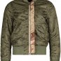ALPHA INDUSTRIES MA-1 DOUBLE CAMO CHOCOLATE CHIP BLOOD CHIT FLIGHT JACKET S Sm