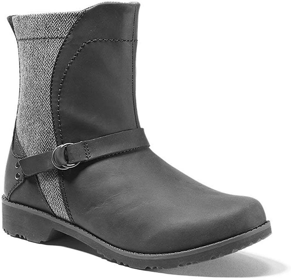 Eddie Bauer Women's Covey Boot BOOTS RAVEN BLACK SZ 7 7.5 11 NEW LEATHER WINTER