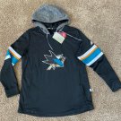 adidas San Jose Sharks Women's NHL Offsides Premium Hooded Sweatshirt XL