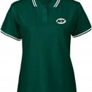 REEBOK NEW YORK JETS WOMENS POLO GOLF L SHIRT LARGE 12 LRG GREEN NFL